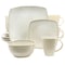 Gibson Elite Soho Lounge 16 Piece Stoneware Dinnerware Set in Light Taupe 130931.16 - alternate 1