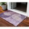 Homeroots 3' X 5' Purple And Lavender Geometric Washable Indoor Outdoor Area Rug 604923 - alternate 1