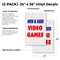 Signmission New & Used Video Games, Vinyl Decals Only 24 Inch x 36 Inch, Vinyl Decal, 2PK DSB-2436-2PACK-New & Used Video Games - alternate 2