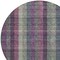 Homeroots 8' Plum Eggplant And Gray Round Plaid Washable Indoor Outdoor Area Rug 613989 - alternate 8