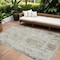 Homeroots 8' X 10' Taupe Light Yellow And Ivory Abstract Washable Indoor Outdoor Area Rug 604562 - alternate 1