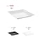 Smarty Had A Party 12" x 12" White Square with Groove Rim Plastic Serving Trays (24 Trays), 24PK 7915-CASE - alternate 10