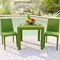 Leisuremod Weave Mace Indoor/Outdoor Dining Side Chair, Green, 2PK MC19G2 - alternate 7