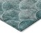 Homeroots 8' X 10' Teal Blue Aqua And Gray Abstract Washable Indoor Outdoor Area Rug 577694 - alternate 8