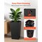 Vevor Tall Planters Large Modern Outdoor Indoor Flower Pots 30" Set of 2 Black, 2PK F4075W-BK - alternate 8