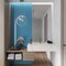 Apollo Tile Sapphire Blue 11 in x 12.6 in Glass Glossy Floor and Wall Mosaic Tile 4.81 sqft/case, 5PK APLHB88042A - alternate 10