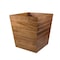 Homeroots 21in Brown Solid Wood Indoor Outdoor Square Planter Box 476244 - alternate 1