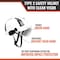 Malta Dynamics SafetyHelmet w/Clear Visor, Acrylonitrile Butadiene Styrene (ABS), Ratchet, White HTW2001 - alternate 8