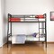 Homeroots Black Full XL Over Queen Contemporary Metal Bunk Bed 590295 - alternate 1