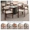 Leisuremod Velo Series Modern Dining Chair in Walnut Color Wood with Taupe Seat, 2PK VCWN-51TP-2 - alternate 10