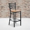 Flash Furniture Black Ladder Stool-Nat Seat, PK2 2-XU-DG697BLAD-BAR-NATW-GG - alternate 9