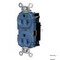 Hubbell Wiring Device-Kellems Straight Blade Receptacle, 5-20R, 20 A, 125V AC, 2 Pole, 3 Wire, Surface Mount, Grounded HBL8300STBL - alternate 3