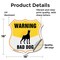 Signmission Beware Of Dog Shield Sign Warning Bad Do, 18 Inch X 18 Inch, Vinyl Decal SHI-D-18-361 - alternate 6