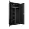 Hirsh Storage Cabinets, 36 in W, 18 in D, 72 in H, Black 22632 - alternate 1