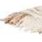Homeroots 50" X 60" Ivory Cotton Woven Striped Throw Blanket with Fringe 518829 - alternate 5