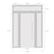 Vdomdoors Front Exterior Prehung Metal-Plastic Door, Manux 8111 White Silk, 2 Side and Top Sidelite Transom,  MANUX8111EXD-WS-W12+36+12xH80+14-RH - alternate 4