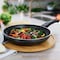 Oster 10.2 in. Pallermo Nonstick Aluminum Frying Pan in Graphite Grey 115605.01 - alternate 6