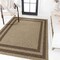 Jonathan Y Frenzy Smart Jute Minimalist Boho Inset Border Natural/Brown 3 ft. x 5 ft. Indoor/Outdoor Area Rug FXV204B-3 - alternate 8