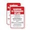 Signmission Dumping Is Forbidden By Law Es Prohibido Por La Le, 12'' X 18'' 2 Signs, Heavy Gauge Aluminum, 2PK A-1218-2PACK-25230 - alternate 1