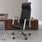 Leisuremod Aleen High-Back Office Chair in Upholstered Leather and Iron Frame with Swivel and Tilt, Black AOT19BLL - alternate 9