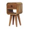 Homeroots 16" Brown Solid Wood Square One Drawer Nightstand 651503 - alternate 16