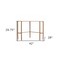 Homeroots 42" Clear and Gold Glass Writing Desk 402041 - alternate 9