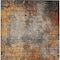 Homeroots 5' X 8' Copper Terra Cotta And Black Abstract Washable Indoor Outdoor Area Rug 606099 - alternate 9