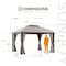 Sunjoy Fiona 11 ft. x 13 ft. 2-tier Gazebo A101013004 - alternate 8