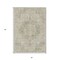 Homeroots 5' X 8' Sage Floral Medallion Washable Indoor Outdoor Area Rug 607933 - alternate 9