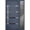 Vdomdoors Steel Door Deux 1105 Gray Graphite Sidelight Exterior Window Stainless Inserts Single Modern Painte DEUX1105EXD-GRE-W36+12xH80-RH-O - alternate 12