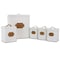 Megachef Kitchen Food Storage and Organization 5 Piece Canister Set in White MG-415 - alternate 1