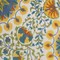 Homeroots 5' X 8' Ivory Blue Yellow And Orange Floral Indoor Outdoor Area Rug 546816 - alternate 9