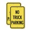 Signmission No Parking Sign No Truck Parking 2, 12'' X 18'' 2 Signs, Heavy Gauge Aluminum, 2PK A-1218-2PACK-23662 - alternate 1