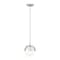 Z-Lite Realm Sphere 1 Light Pendant, Brushed Nickel/Matte Opal, 10.75 In W x 11.25 In H 7517P11-BN - alternate 5