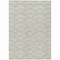 Homeroots 10' X 14' Pearl Orange And Purple Geometric Washable Indoor Outdoor Area Rug 615229 - alternate 9