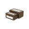 Homeroots Set of Two Natural And White Wood And Mirrored Glass Box With Lid, 2PK 489337 - alternate 6
