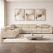 Homeroots Beige Italian Leather Power Reclining Curved Seven Piece Corner Sectional With Console 544979 - alternate 10