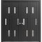 Vdomdoors Sliding Closet Double Bi-fold Doors Black Solid Core Modern Interior SETE6933DBF-BLK-96 x 84 (4* 24x84) - alternate 1