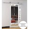 Sartodoors Sturdy Barn Door, Lucia 1299 White Silk, 6.6FT Rail Hangers Heavy Hardware Set, Modern Solid Pane LUCIA1299BD-S-WS-28 - alternate 7