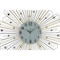 Homeroots 27" Gold Silver And Metal And Faux Crystals Silent Analog Sunburst Wall Clock 626372 - alternate 6