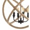 Jonathan Y Soka 4-Light 20" Adjustable Globe Metal/Rope LED Pendant, Black/Brown JYL9041A - alternate 12