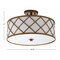 Jonathan Y Elizabeth 16.8 in. Metal LED Flush Mount, Gold/White JYL3504A - alternate 9