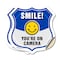 Signmission Smile You're On Camera Shield Sign Smile, 4 inch X 4 inch, Vinyl Decal, 2PK SHI-D-2PACK-4-463 - alternate 1