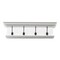 Homeroots 28in Classic White Wood Four Hook Hanging Coat Rack 397661 - alternate 1