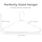 Serenelife Premium Plastic Hangers, Durable, Space Saving Clothes Organizers, White, 10PK SLHPL10 - alternate 4