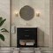 James Martin Vanities Lucian 36" Single Vanity, Carbon Oak, w/ 3 CM Tajnar Eclos Widespread Top D704-V36-CBO-WTJR - alternate 6