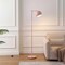 Jonathan Y Eva 58.5 in. Mid-Century Modern Metal Adjustable Globe Shade LED Floor Lamp, Pink JYL3088C - alternate 9