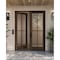Doornmore G104, 74.5" x 98" ( 2x36" Door) Left Hand, Mahogany SDL 4 Lite Exterior Door G104-SW-3696_2_LI - alternate 1