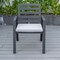Leisuremod Chelsea Modern Patio Dining Armchair in Aluminum with Removable Cushions, Light Grey CC20BL-LGR - alternate 9