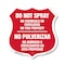 Signmission Bilingual No Spray Shield Sign Do Not Sp, 12 Inch X 12 Inch, Aluminum Metal Sign SHI-A-12-366 - alternate 1